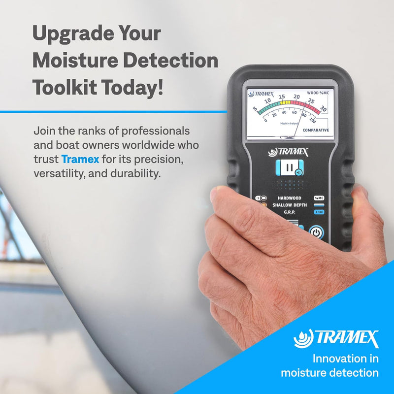 Tramex Skipper 5 Boat Moisture Meter SMM5 | Marine Instrument for Measuring Moisture Content in Wood & Glass-Reinforced Plastic (GRP)