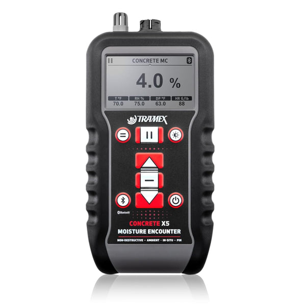 Tramex Concrete Moisture Encounter CMEX5 | Meter for Measuring Moisture Content & Relative Humidity in Concrete, Wood & Building Materials