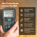 Tramex Moisture Encounter ME5 | Pinless Meter for Measuring Moisture Content in Wood, Drywall & Building Materials