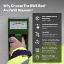 Tramex Roof & Wall Moisture Scanner RWS | Pinless Meter for Measuring Moisture Conditions in Walls & Roofing Systems