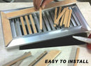 4"x10" 3/8" Thick Floor Vent Registers Matching Floor Tile Hardwood Laminate
