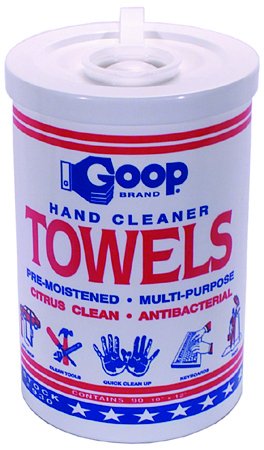 10 Inch X 12 Inch Goop Hand Cleaner Multi-Purpose Towels Pack of 90