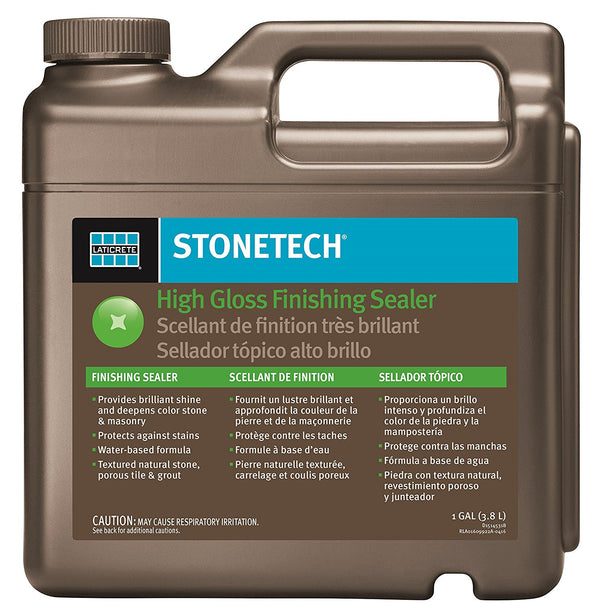 StoneTech High Gloss Finishing Sealer for Natural Stone, Tile, & Grout, 1-Gallon